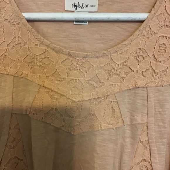 Style & Co Textured Long Sleeve Top - Picture 2 of 3